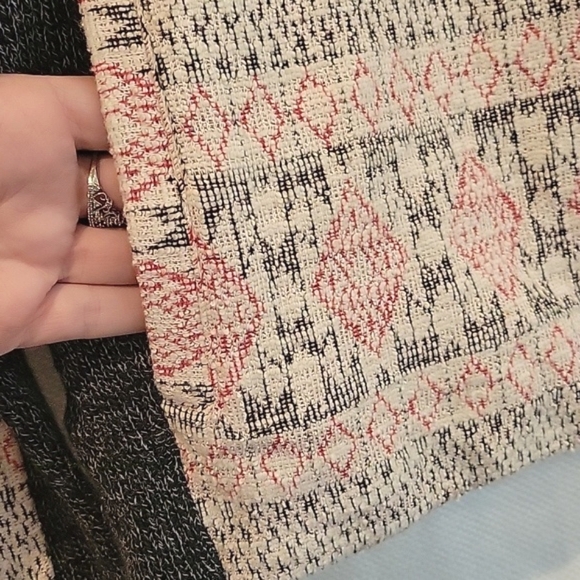 Lucky Brand Zip Sweater Cardigan soutwest asymmetrical fall size Medium - Picture 6 of 10